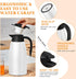 Norme 2 Pcs 68 oz Insulated Stainless Steel Thermal Coffee Carafe for Hot Liquids, Black and White