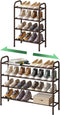 kiplant Metal Shoe Rack, Expandable Metal Shoe Rack for Closet, Entryway & Hallway