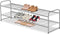 AOODA 2 Tier Long Metal Shoe Rack for Closet Wide Stackable Shoe