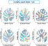 GORGECRAFT 6x7 Inch Leaf Window Clings Static Rainbow Window Stickers Anti-Collision Glass Decals Sun Catcher Decorations Non Adhesive Prismatic Vinyl for St. Patrick's Day Decor Prevent Stop Birds by GORGECRAFT