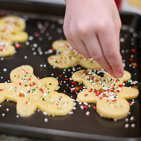 Christmas Cookie Cutters, 10 Pieces Large Metal Cutters - Gingerbread Man, Snowflake, Christmas Tree, and More