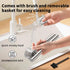 BMCASEQP 5-in-1 Set Stainless Steel Garlic Press with Jumbo Chamber & Mincer - Heavy Duty Rustproof Garlic Crusher