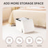White,12.6"x12.6"x12.6" PINPLUS Storage Ottoman Cube Square Shaped Ottomans with Storage Foot Stool Footrest for Lving
