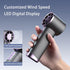 Portable Handheld Fan, 1-100 Speeds Adjustable Turbo Mini Fan with LED Display, Rechargeable Personal Fan for Travel