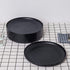 Set of 8 Black Plastic Dinner Plates, 9.75-inch, Microwave/Dishwasher Safe, BPA Free