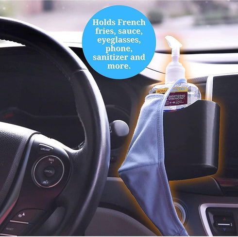 Vent N' Door Caddy and Sauce Caddy Combo Pack, French Fry Holder Clips to Vent and Door, BPA Free