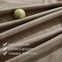 84 inches 52 84, 1 RYB Home Taupe Velvet Curtains Long for Bedroom, Super Soft Room Darkening Thermal Insulating Window