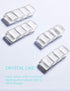 Mymazn Cute Glass Fridge Magnets for Refrigerator Decorative Kitchen Office (White)