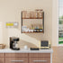2-Layer 16in Floating Book Shelves for Wall, Wall Bookshelf for Book Storage, Space Saver, Stud Hanging Shelf, Bedside