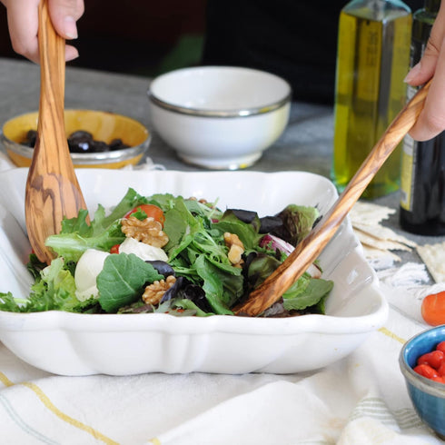 Handmade Olive Wood Utensil Set (Spoon & Spork)