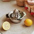 Pebipoo Lemon Orange Squeezer, Manual Juicer Stainless Steel Citrus Juicer Hand Press Lemon Squeezer with Bowl Juicer