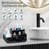 Countertop Tray,Countertop Electric Toothbrush Holder for Bathroom, Plastic Bathroom Organizer Compartment, Vanity