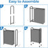 80L GRANNY SAYS Slim Laundry Hamper with Silent Brake Wheels, Sturdy Metal Frame & Handle, Rolling Laundry Basket