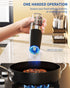Set Set CIRCLE JOY Gravity Electric Salt and Pepper Grinder Automatic Salt and Pepper Grinder with LED Light, Battery