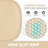 Rorecay Silicone Pot Holders Sets: Heat Resistant Oven Hot Pads with Pockets Non Slip Grip Large Potholders for Kitchen Baking Cooking | Quilted Liner | 9.8 x 7.6 Inches (2, Milkshake) by rorecay