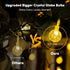 Minetom Crystal Globe String Lights, 17 ft 30 LED Battery Operated Fairy Lights with Remote for Party Decor