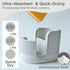 2-in-1 Diatomite Sponge Holder for Kitchen Sink, Quick-Drying Sponge and Dish Brush Holder, Absorbent Stone Sink Caddy