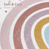 4 STARUIA Colorful Round Rug for Nursery, Ft Rainbow Washable Rug for Playroom, Boho Kids Rug Non-Slip Soft Bedroom