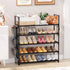 5 20-25 Closet,Entryway,Small VILICK Tier Shoe Rack with Hook and Side Pocket,Shoe Organizer Space Saver Storage