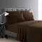 Home Collection Micro Caress Luxurious Sheet Set - 90GSM 4-Piece Queen Size - Brown Color
