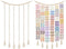 Dahey Macrame Bow Holder Hanging Hair Bow Organizer for Baby Girls Boho