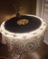 Hetao 100% 35 Inch Cotton Handmade Crochet Round Tablecloth Doilies Lace Table Covers,White