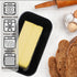 LERIYUFS Countertop, Plastic Butter Dish with Lid for Large Butter Container, Butter Dish with Lid and Knife, Airtight