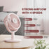 Shinebella 4 Speeds Small Desk Fan with Strong Airflow, Personal Portable Mini USB Fan, Quiet, 310 Degree Rotation, Detachable, Easy to Clean, Lightweight, 4 inch, for Bedroom, Desk, Home… B08NP31ZWB by Shinebella
