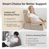 21" 60 Vekkia Reading Pillow for Sitting Up in Bed, Ergonomic Wedge Back Pillow with Multi-Density Foam for Comfortable