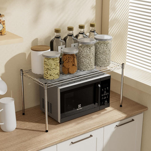 1-Tier 29.92" 13.78" 14.96" Simple Deluxe Shelving Unit, W x D x H Steel Organizer Wire Rack, Chrome