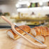 Wooden Bread Bow Knife, 15.7" Serrated Bagel Cutter for Homemade Bread, Kitchen Gift for Baker