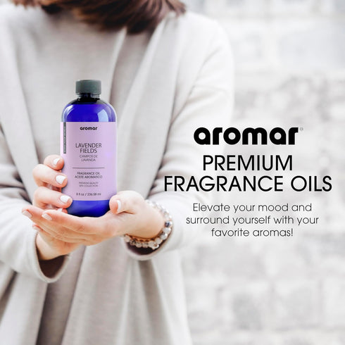 8oz AROMAR Premium Fragrance Oil, Long-Lasting, Refreshing Uplifting Aroma for Aromatherapy, Relaxation & Household