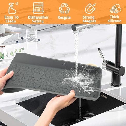 30"/24"/20" Silicone Stove Top Magnetic Shelf for Kitchen, Soft Flexible Strong Magnetic Heat Resistant Over the Stove