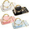 JIEYAO Handbag Coffee Mugs Set of 4, 10 Oz/ 310 ml Handbag Ceramic