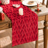 Artoid Mode Red Soft Plush Faux Fur Jacquard Heart Valentine's Day Table