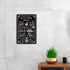 QIONGQI Funny Kitchen Quote Metal Tin Sign, Wall Decor Kitchen Rules Sign for Home Kitchen Coffee Shop Gifts