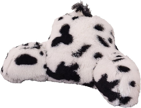Aimuan Reading Pillow Bed Rest Pillow with Arms Plush Shaggy Fur Cushion