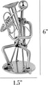 Broadway Gift Silvertone Tuba Player Table Top Figurine, 6 Inch