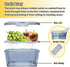 Hausavant Countertop, (2 Bread Box for Kitchen Airtight Bread Container with Lid, Time Recording Dial, and Draining
