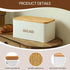 BLUBYEES Bamboo Bread Slicer for Homemade Bread with Crumb Tray & Storage Box Adjustable Slicing Guide for Sourdough