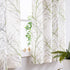 FMFUNCTEX Sage Green Kitchen Curtains, Semi Sheer Linen Tiers for Bathroom, Cafe, 24 Inch Length, 2 Panels