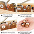 More-4 Nut Cracker Heavy Duty Walnut Cracker with Wooden Base Adjustable Nut Tongs Manual Nut Crackers for All Nuts Nut
