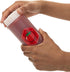 18oz NoDrip FIFO Tomato Sauce Bottle BPA-Free Refillable Squeeze Dispenser with White Twist Cap for Ketchup, Marinara