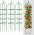 2 Pack 6Ft MYMULIKE Garden Trellis for Climbing Plants Outdoor & Indoor - Tall Rustproof Plant Support Cage for Vines