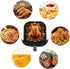 Air Fryer Parchment Paper Liners, 10"×10", 100Pcs Compatible with XXXL Air Fryer, Perfect for 6.8QT/7.6QT/8.5QT/9.5QT