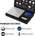 Fuzion Digital Pocket Gram Scale 1000g/0.1g, Small Digital Scales for Grams Ounces Grains, Portable Travel Food Scale