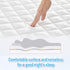 HYLEORY King Size Waterproof Mattress Pad Protector, Breathable Quilted Noiseless Fitted Sheet Up to 21", White