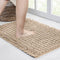 Walensee Non Slip Bathroom Rug (32x20 Inch Beige), Water Absorbent Super Soft Shaggy Chenille Mat