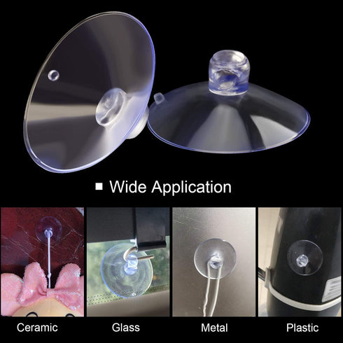 ANCIRS 30 Pack 35mm Suction Cups, Rubber Transparent Anti-Collision Pads for Glass Table Tops