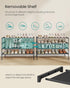 4-Tier 11.7 36.1 27.7 Inches, ULSH034BH01 SONGMICS Shoe Rack, Shoe Storage Organizer, Space-Saving, x x Entryway, Metal